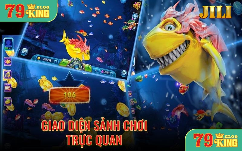 Giao diện sảnh chơi trực quan