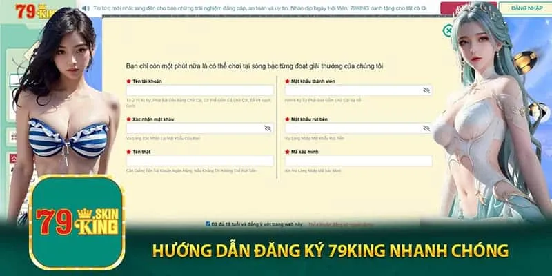 4 bước để có ngay một tài khoản tại nhà cái 79king